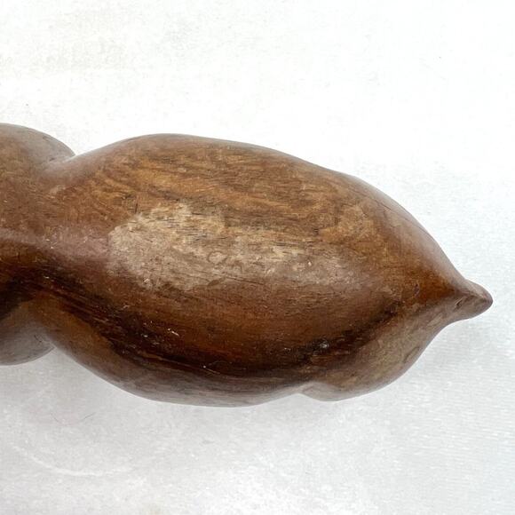 Vintage Hand Carved African Wood Hippopotamus With Teeth - Picture 4 of 10